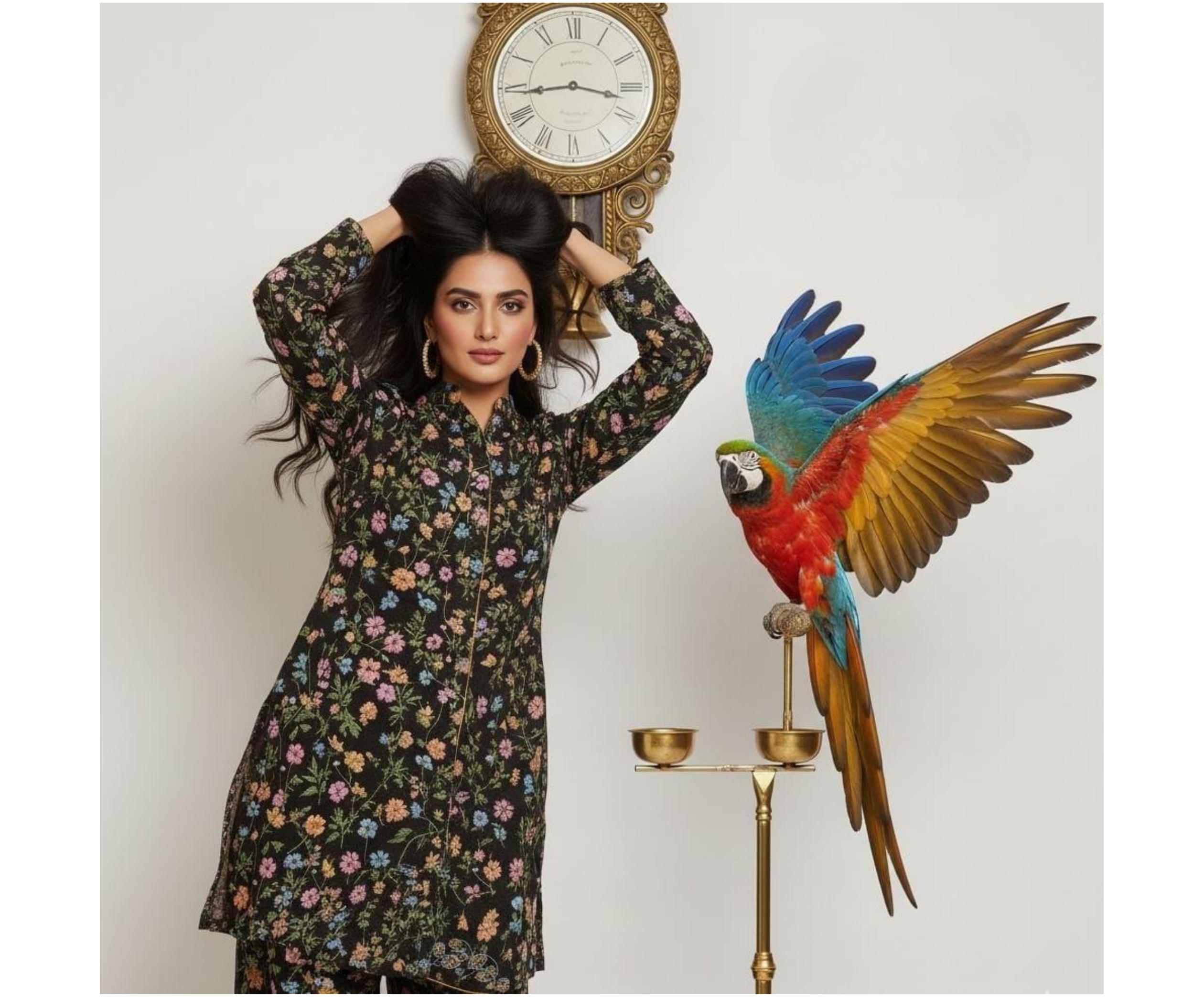 ELÉI VOLUME-02 KHADDAR 3PC PRINTED SUIT K.09