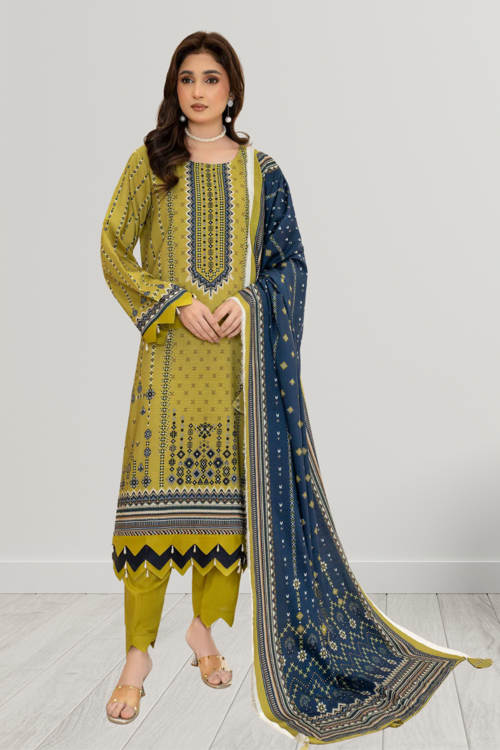 ELÉI VOLUME-05 ELÉI VISCOSE 3PC PRINTED SUIT N.45