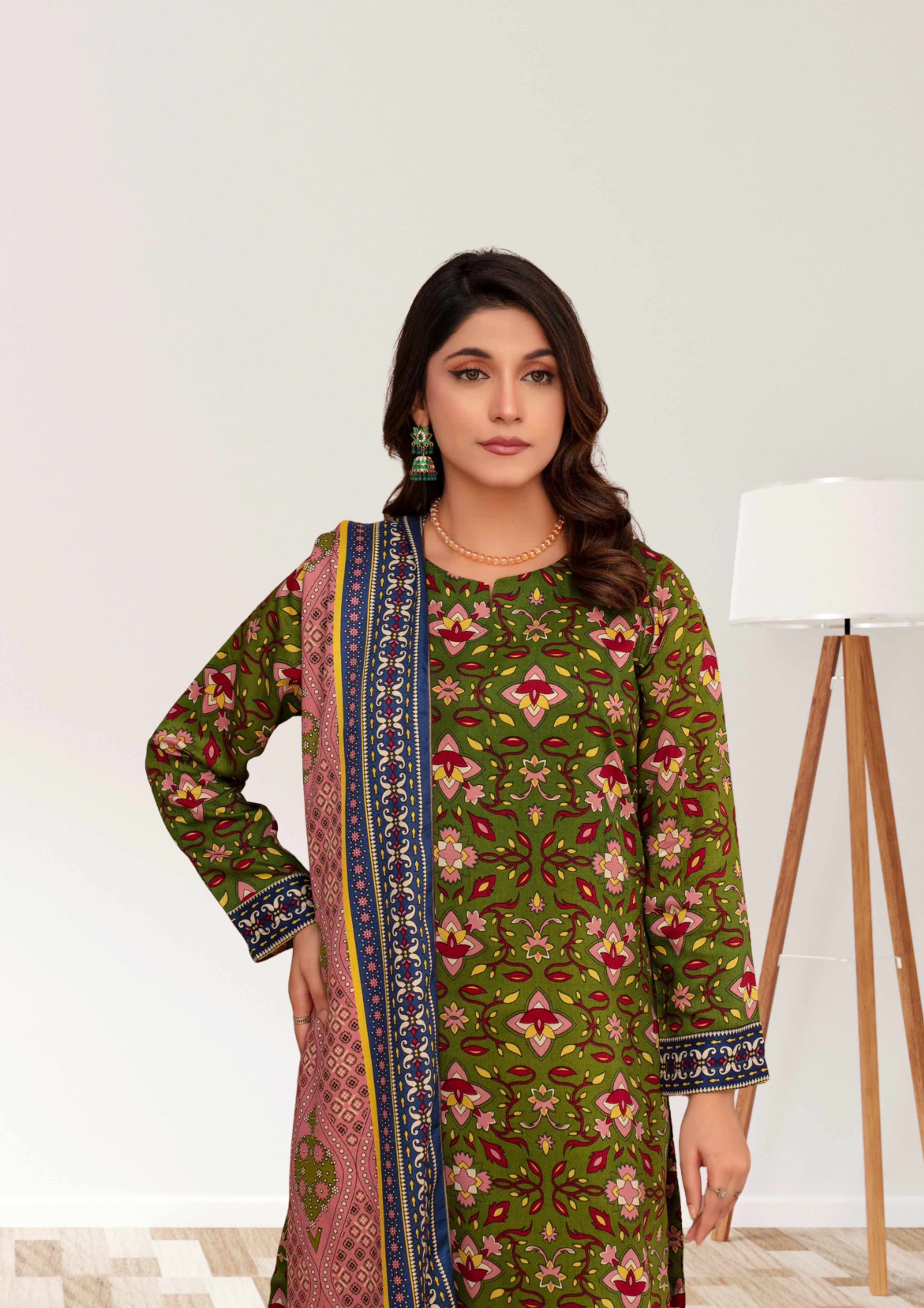 ELÉI VOLUME-03 ELÉI VISCOSE 3PC PRINTED SUIT N.15