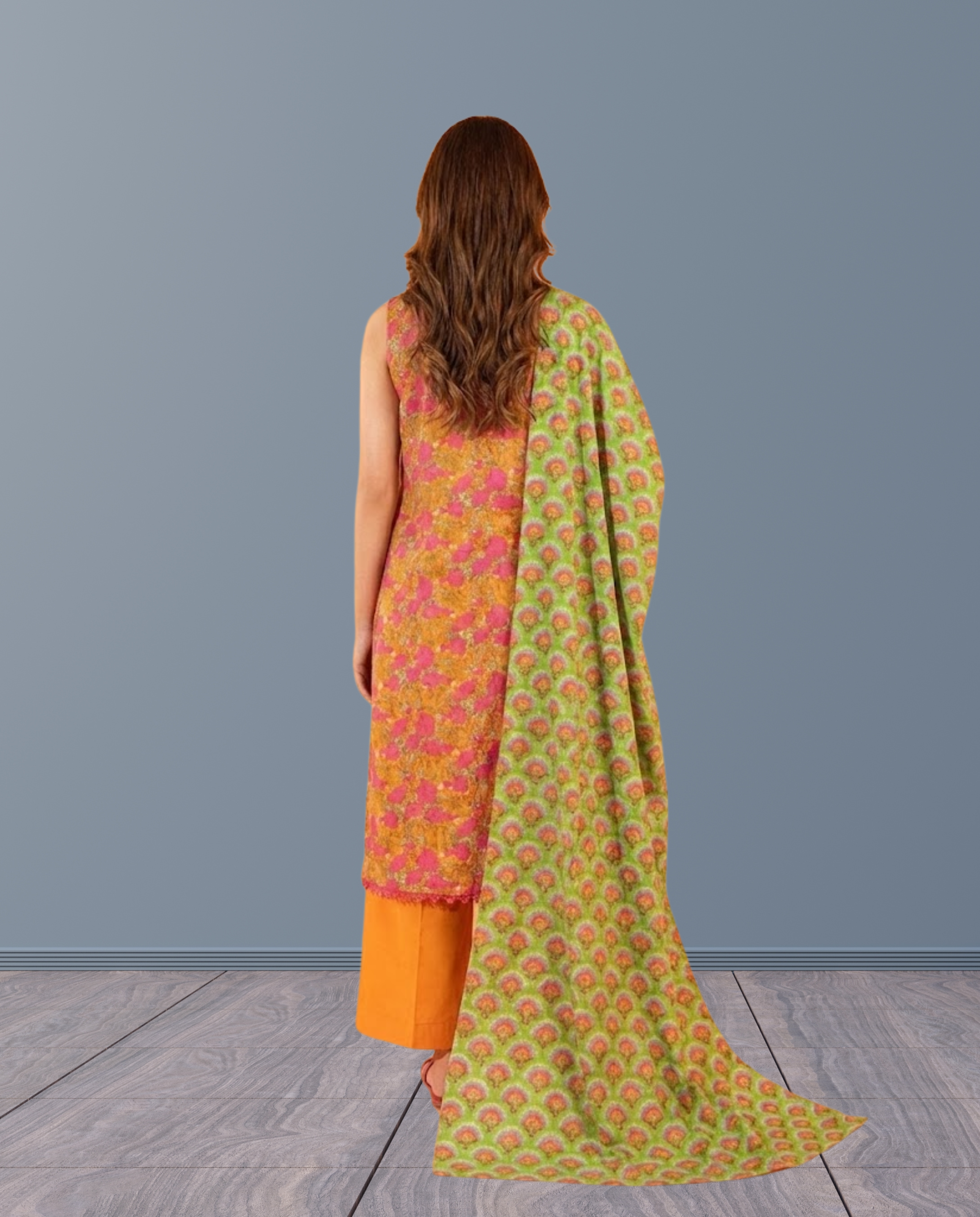 ELÉI VOLUME-04 KHADDAR 3PC PRINTED SUIT K.33