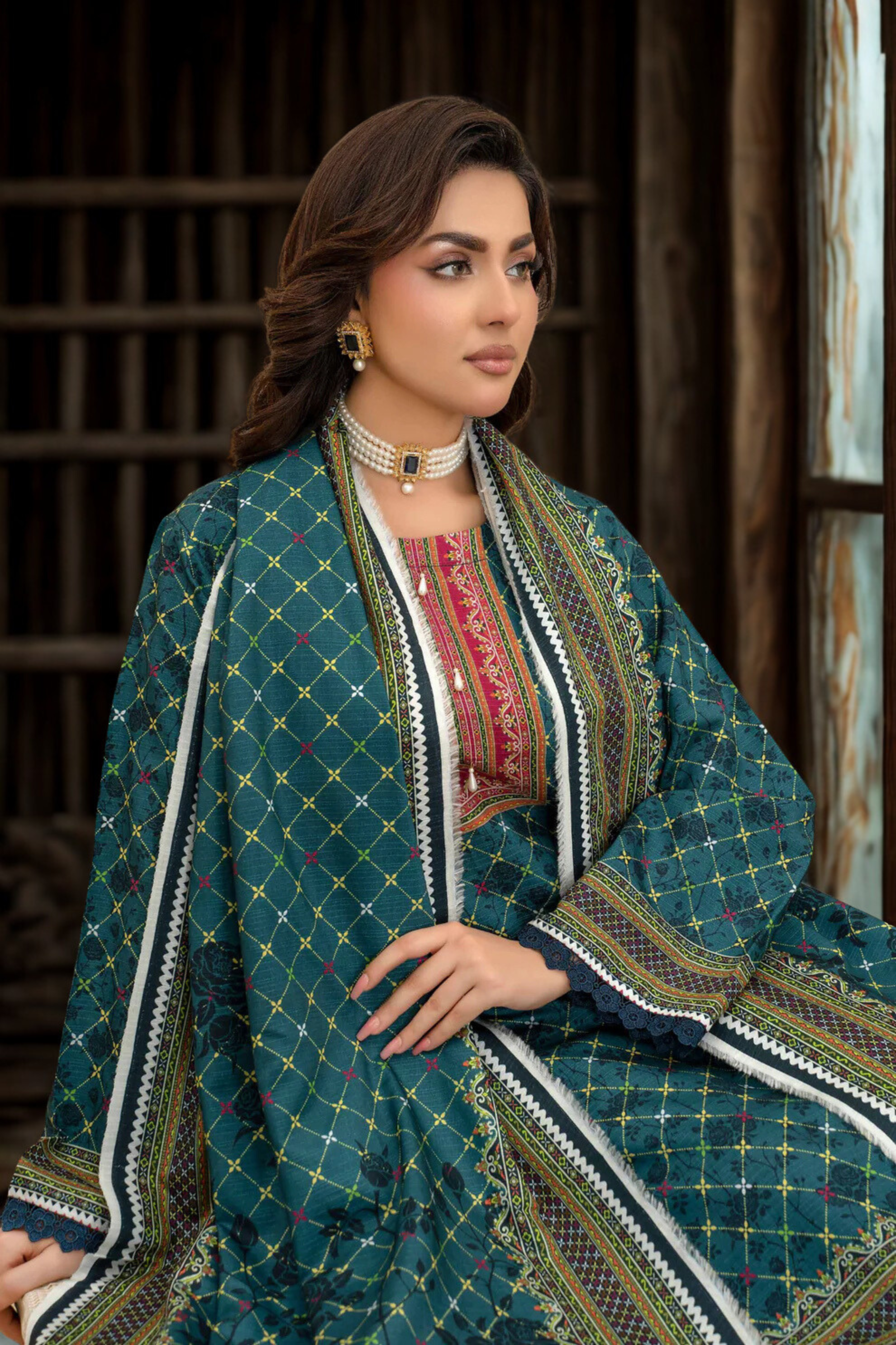 ELÉI VOLUME-05 ELÉI VISCOSE 3PC PRINTED SUIT N.38