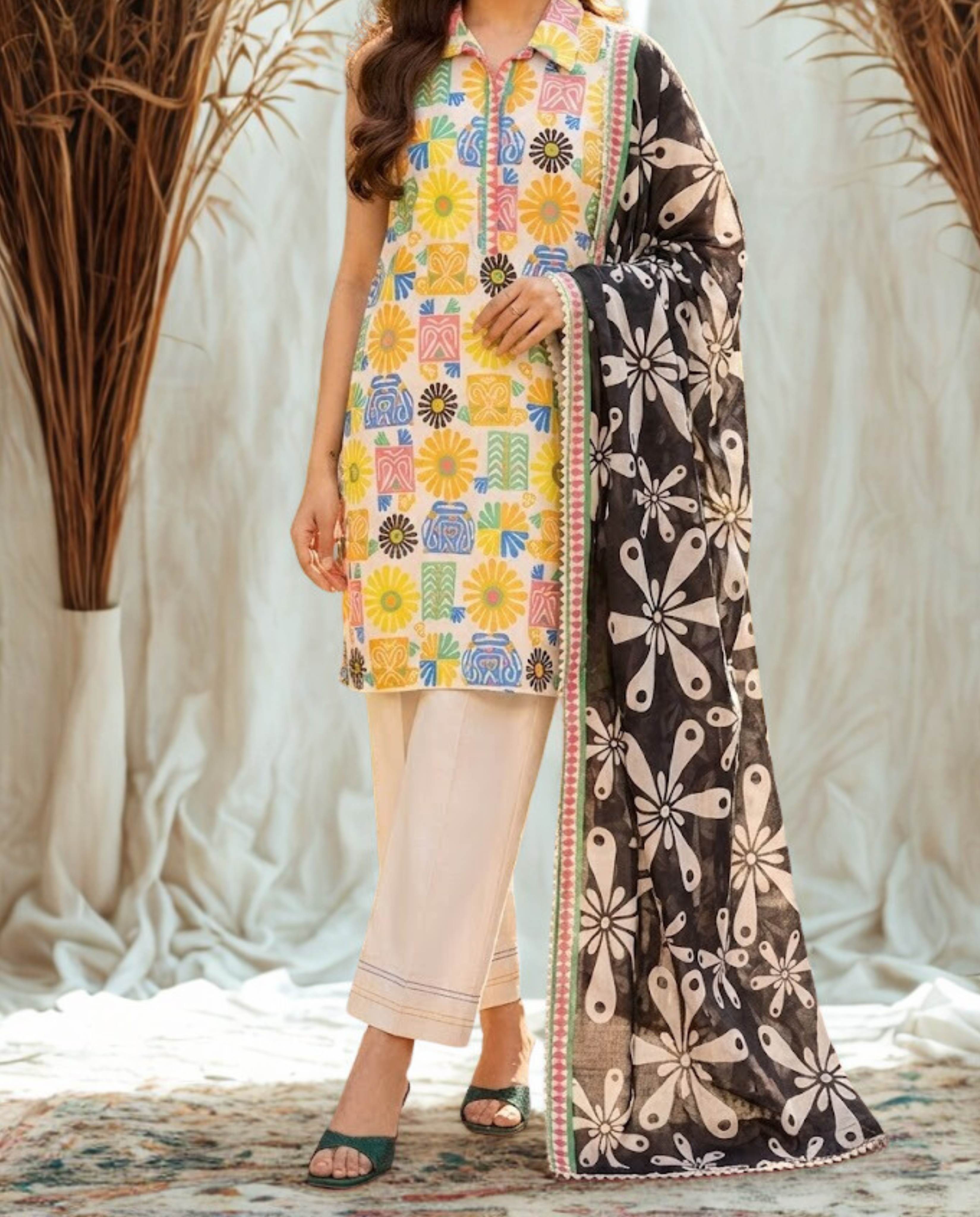 ELÉI VOLUME-04 KHADDAR 3PC PRINTED SUIT K.30
