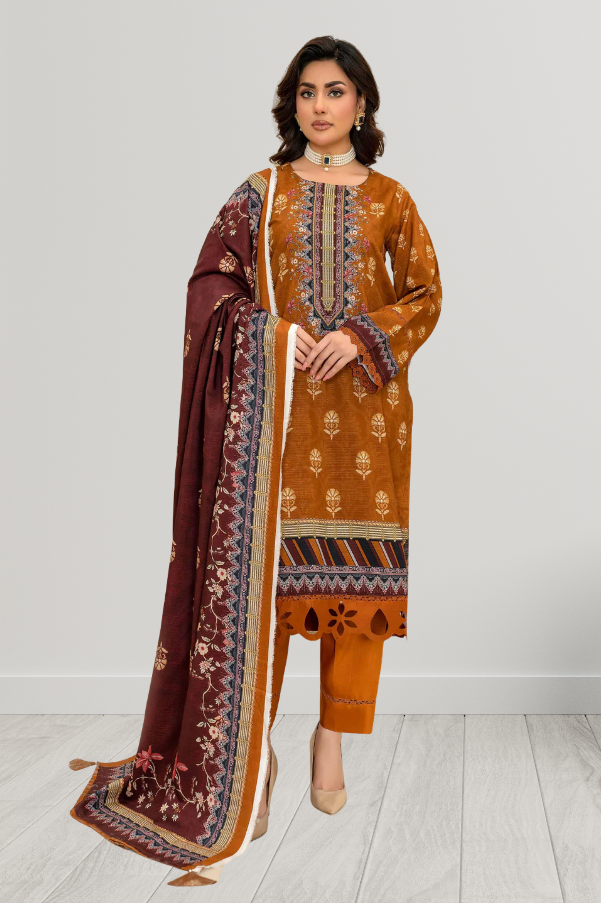 ELÉI VOLUME-05 ELÉI VISCOSE 3PC PRINTED SUIT N.43