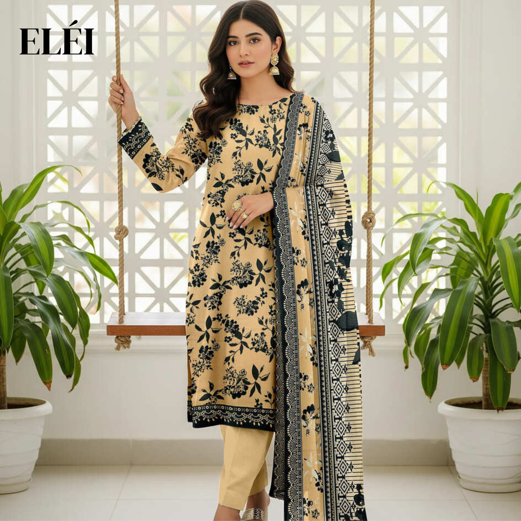 ELÉI VOLUME-06 ELÉI KARANDI 3PC PRINTED SUIT KR.55
