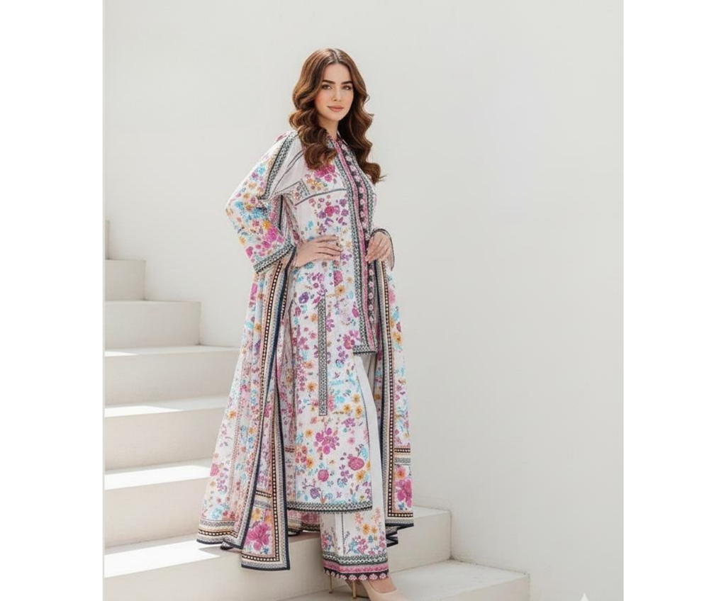 ELÉI VOLUME-01 DHANAK 3PC PRINTED SUIT D.05