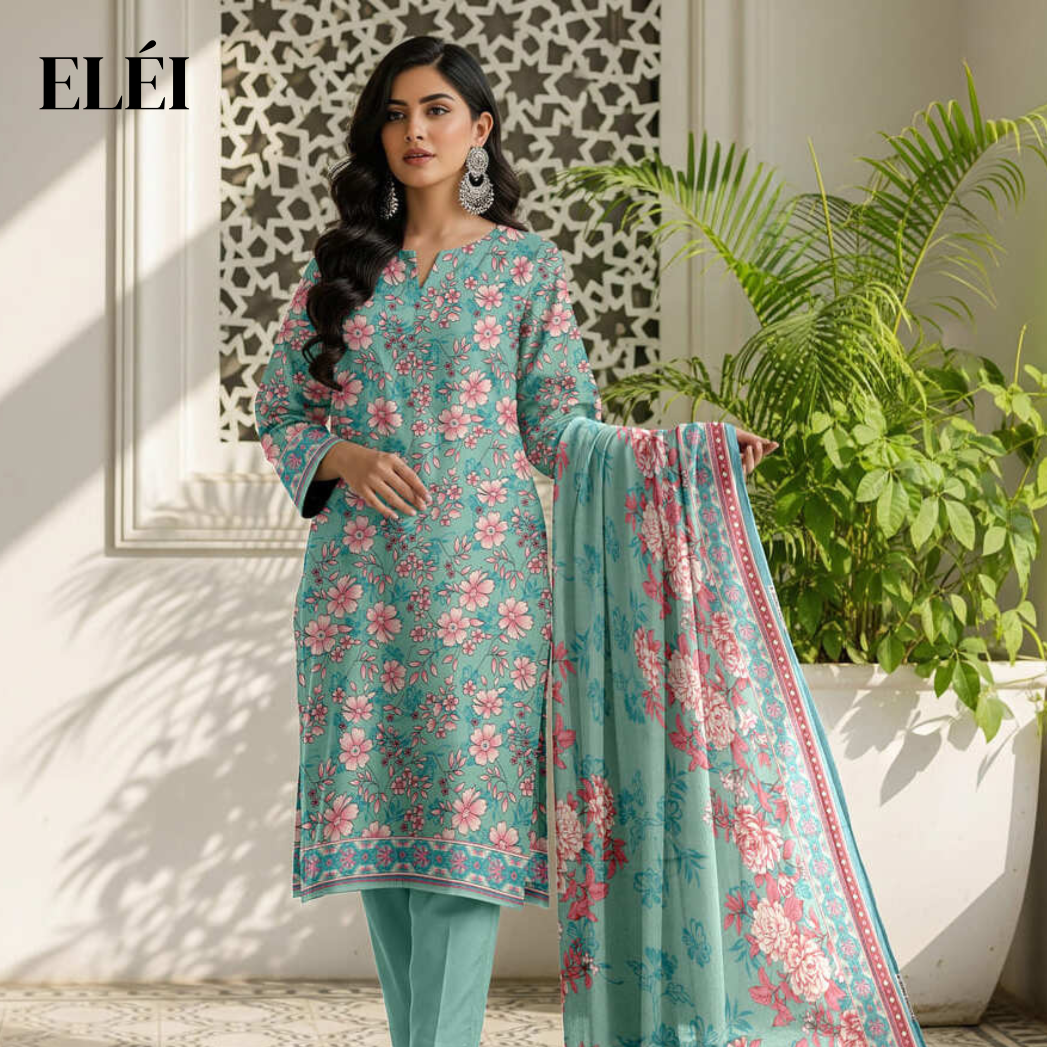 ELÉI VOLUME-06 ELÉI KARANDI 3PC PRINTED SUIT KR.56