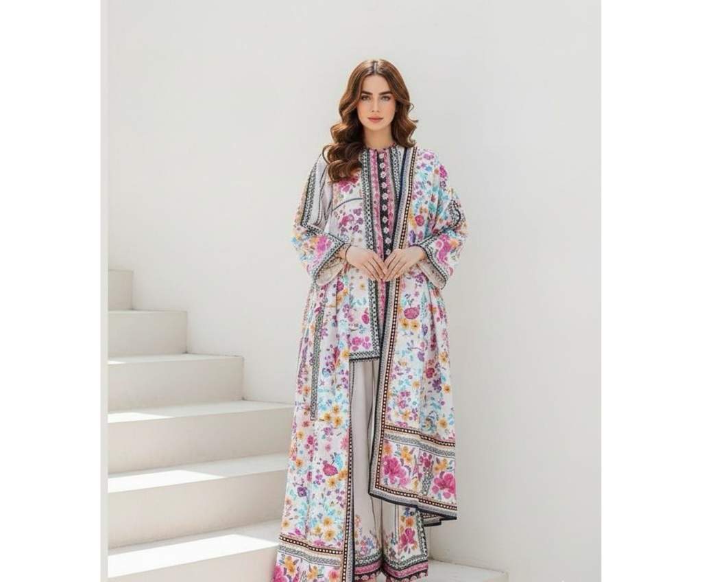 ELÉI VOLUME-01 DHANAK 3PC PRINTED SUIT D.05