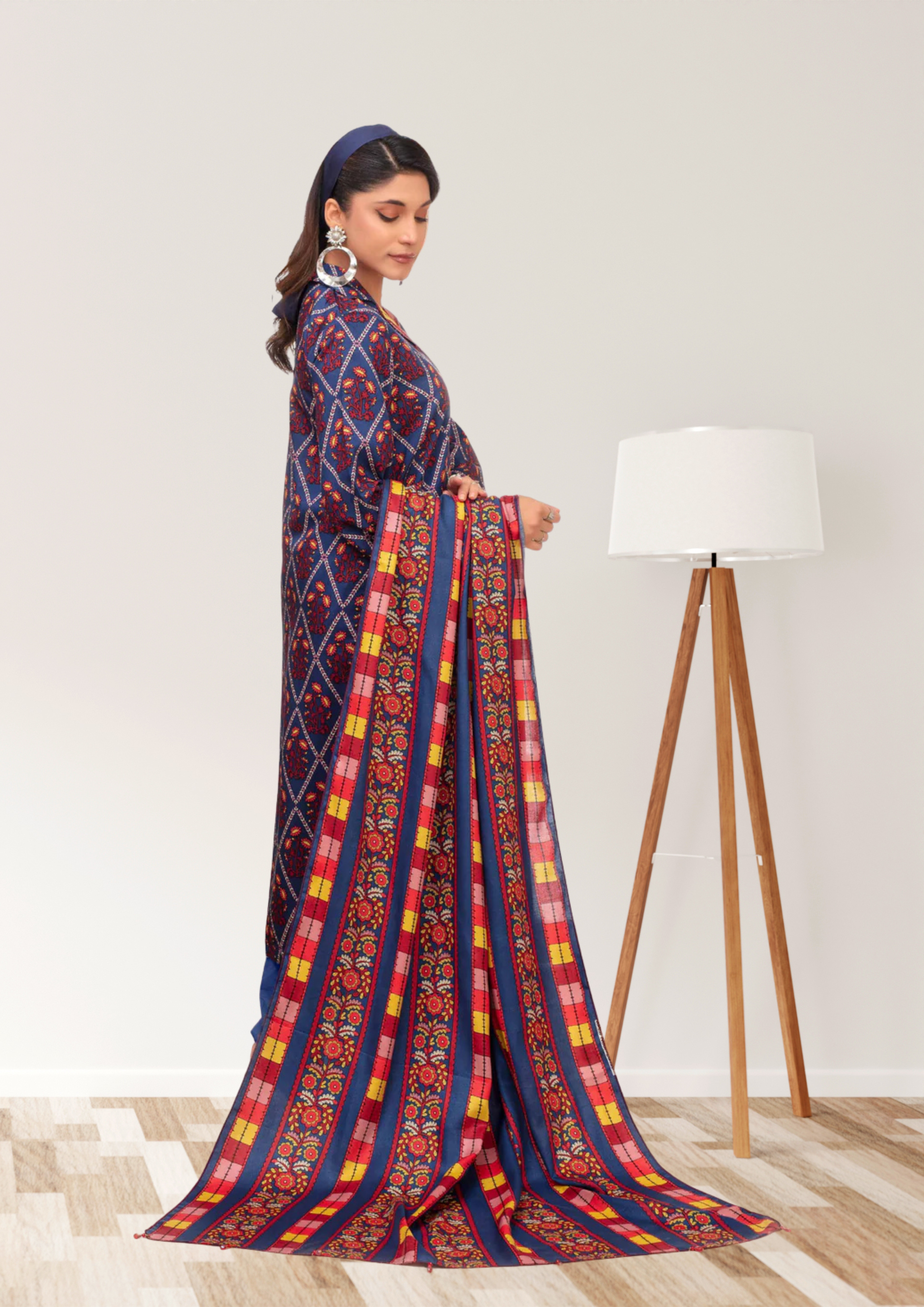 ELÉI VOLUME-03 ELÉI VISCOSE 3PC PRINTED SUIT N.13