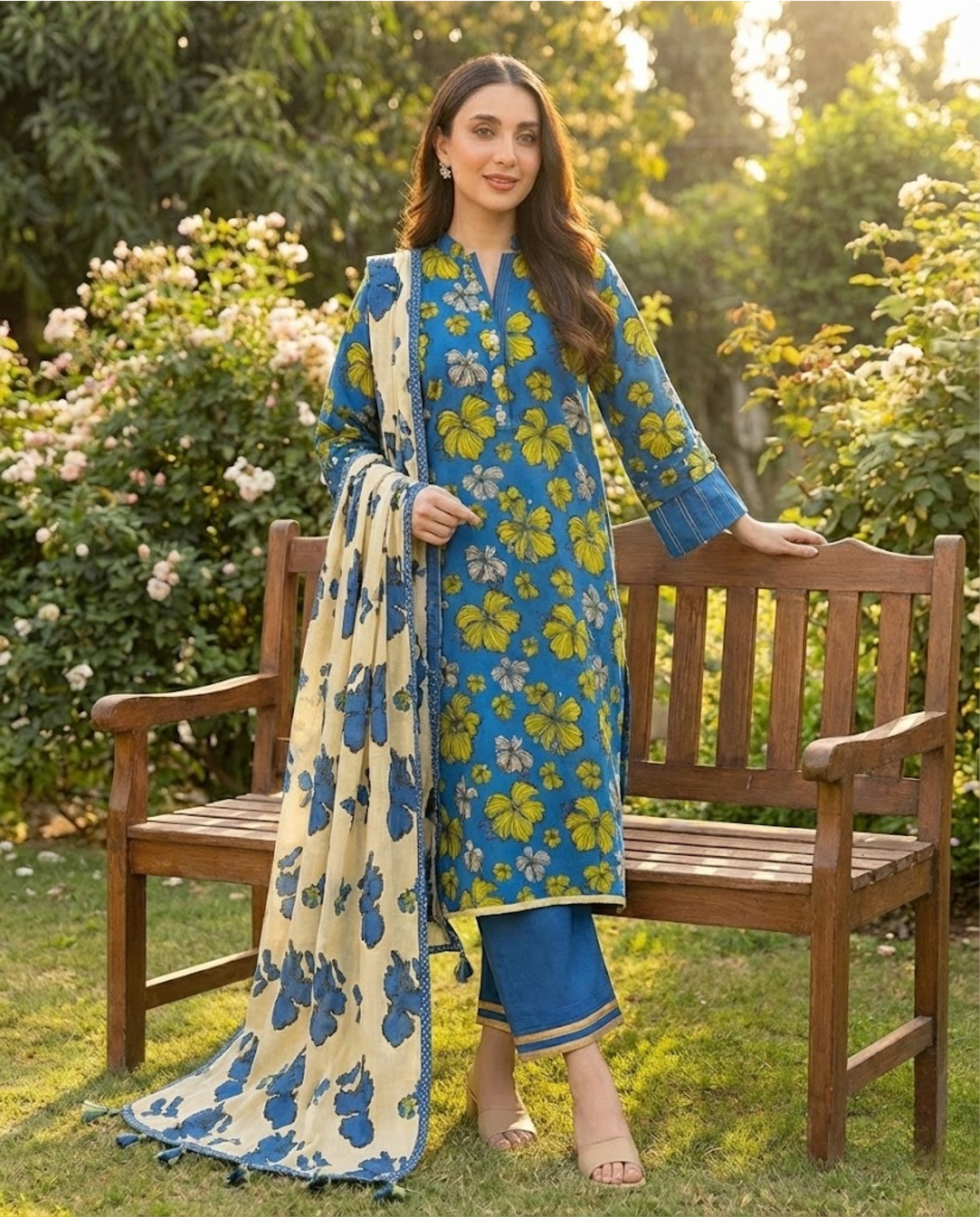 ELÉI VOLUME-04 KHADDAR 3PC PRINTED SUIT K.29
