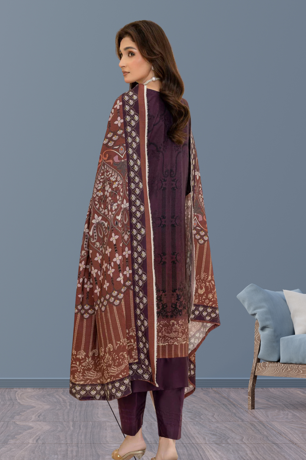 ELÉI VOLUME-05 ELÉI VISCOSE 3PC PRINTED SUIT N.47