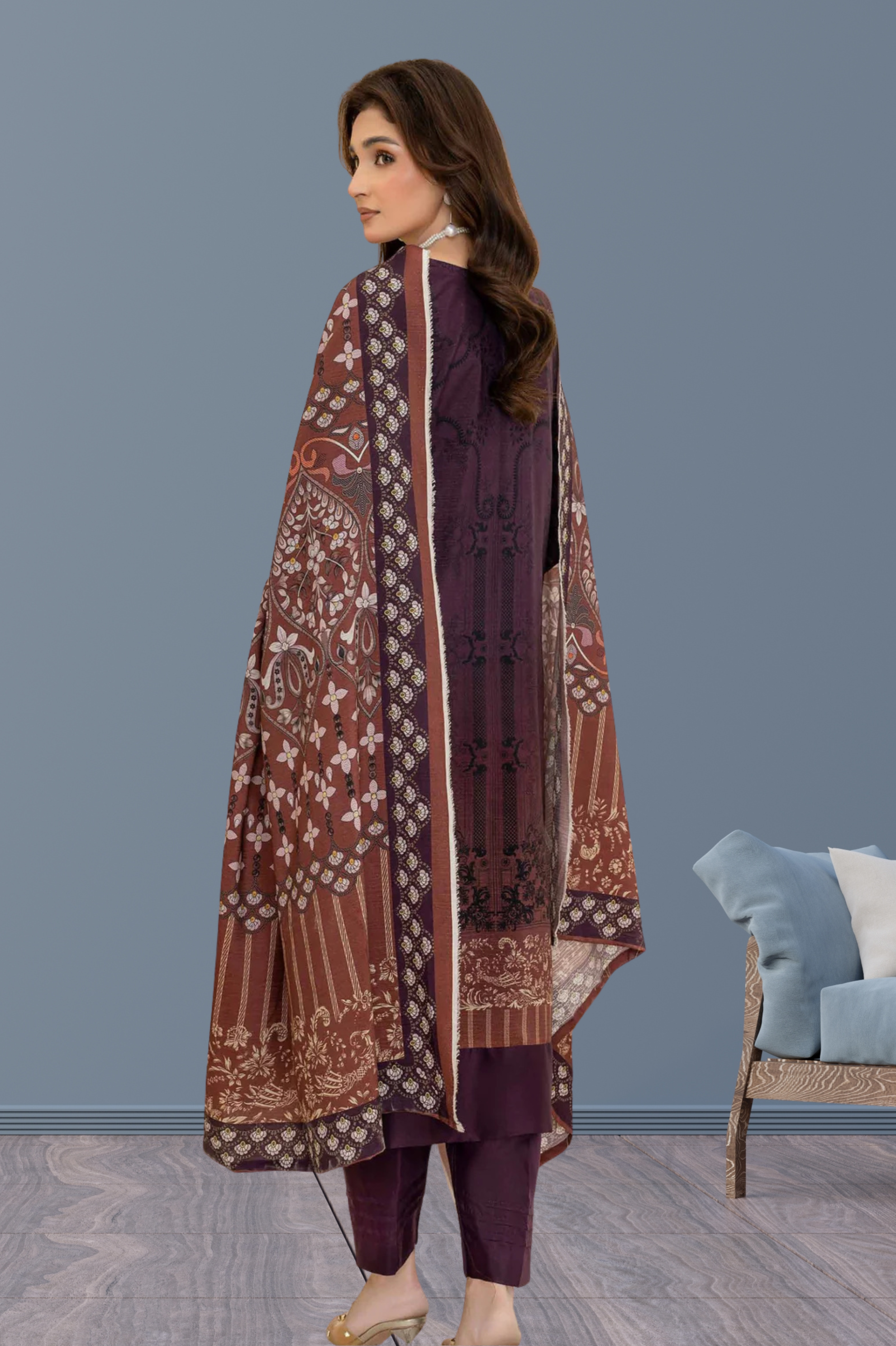 ELÉI VOLUME-05 ELÉI VISCOSE 3PC PRINTED SUIT N.47