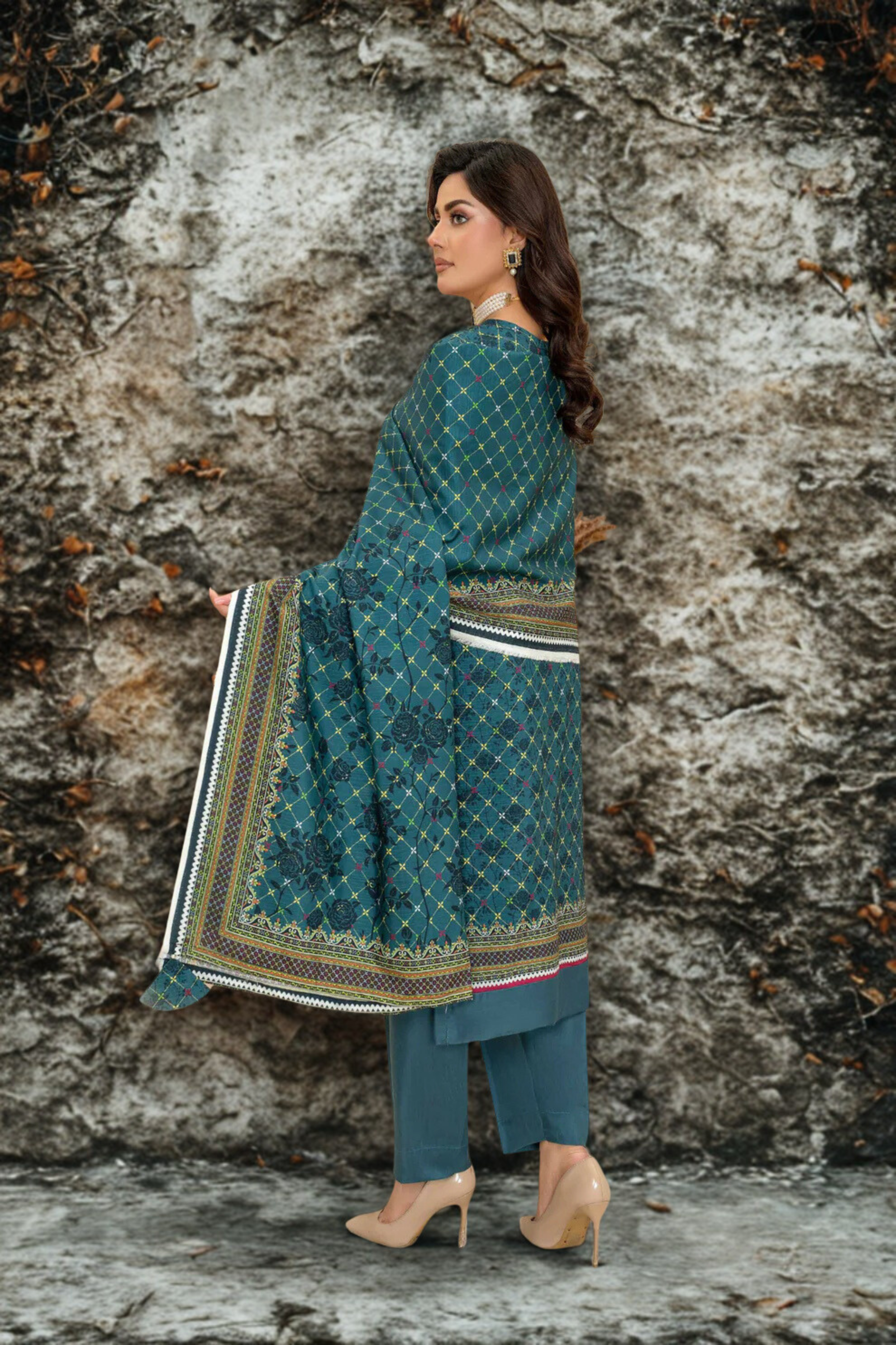 ELÉI VOLUME-05 ELÉI VISCOSE 3PC PRINTED SUIT N.38