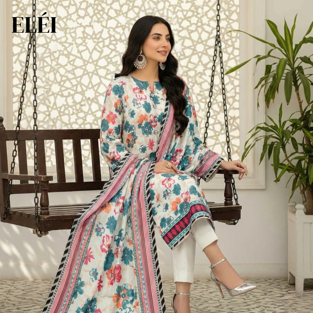 ELÉI VOLUME-06 ELÉI KARANDI 3PC PRINTED SUIT KR.57