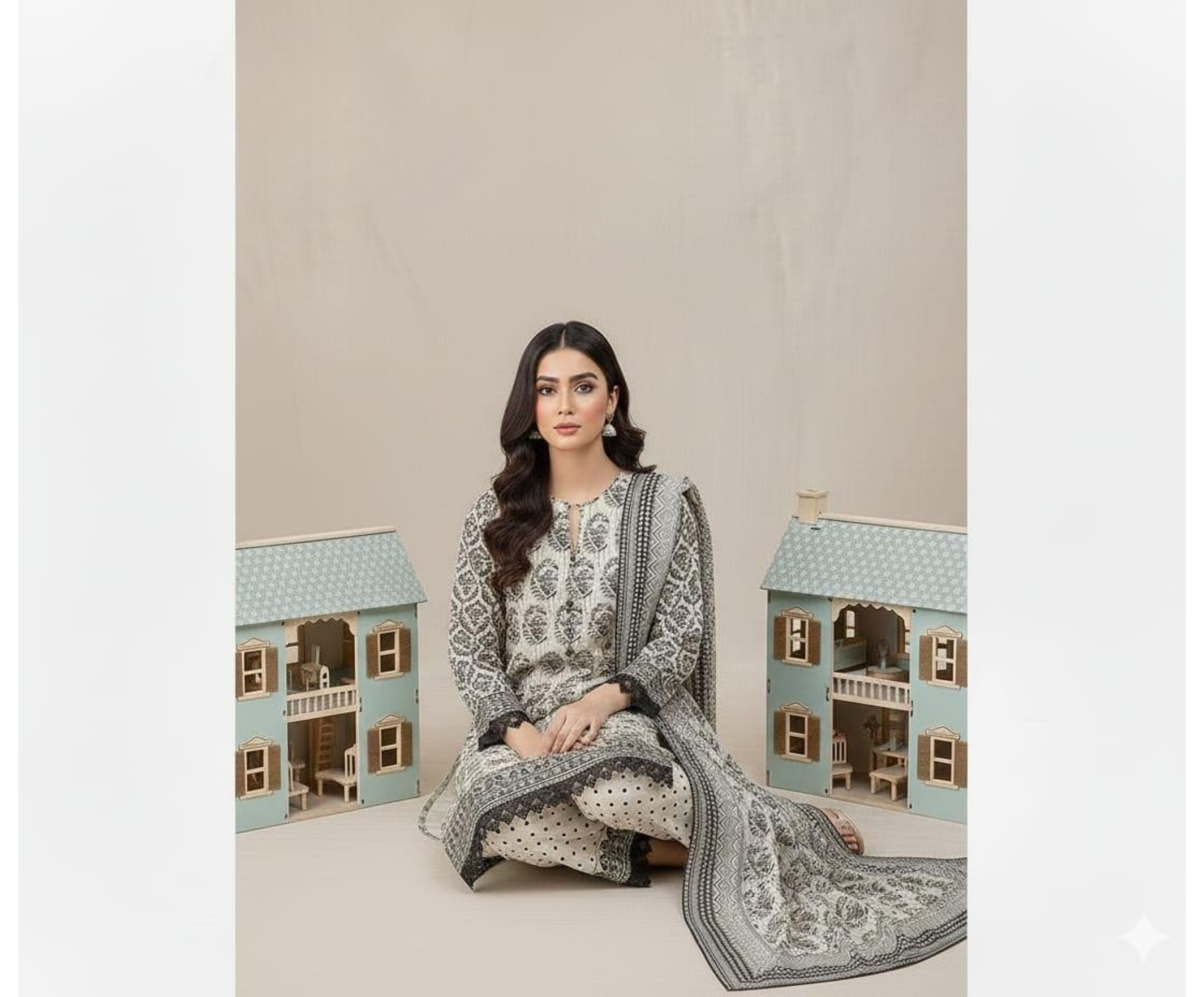 ELÉI VOLUME-01 DHANAK 3PC PRINTED SUIT D.03