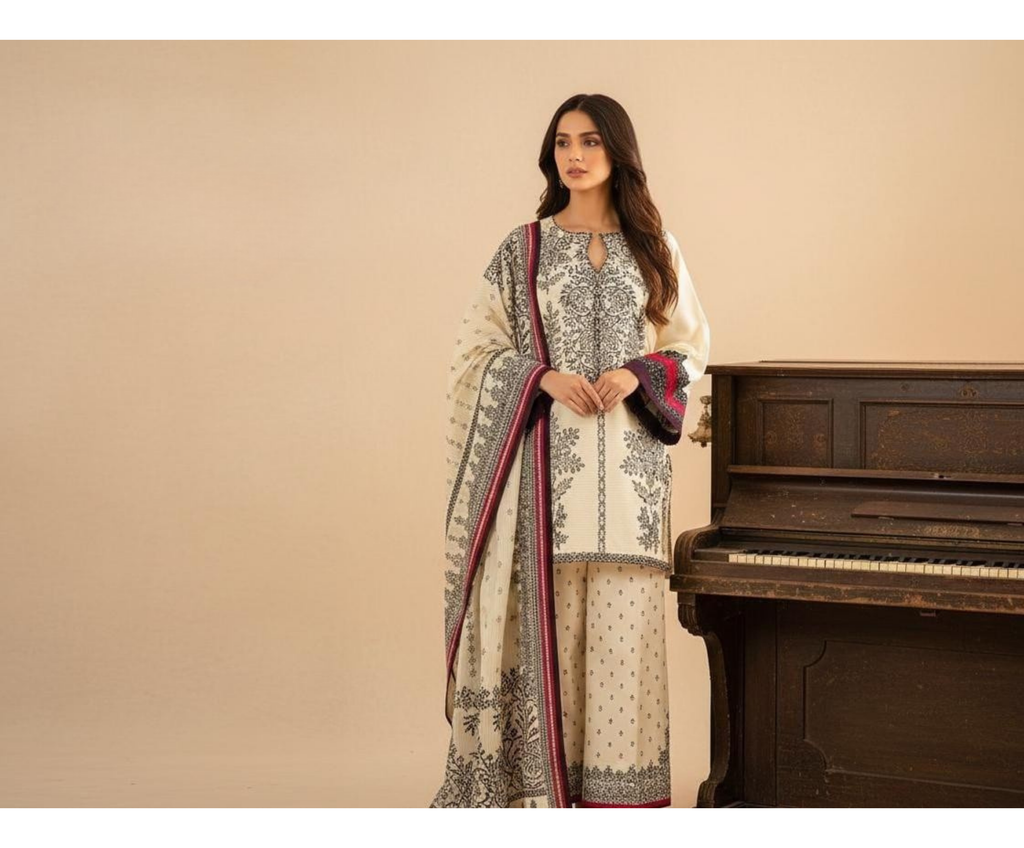 ELÉI VOLUME-01 DHANAK 3PC PRINTED SUIT D.02