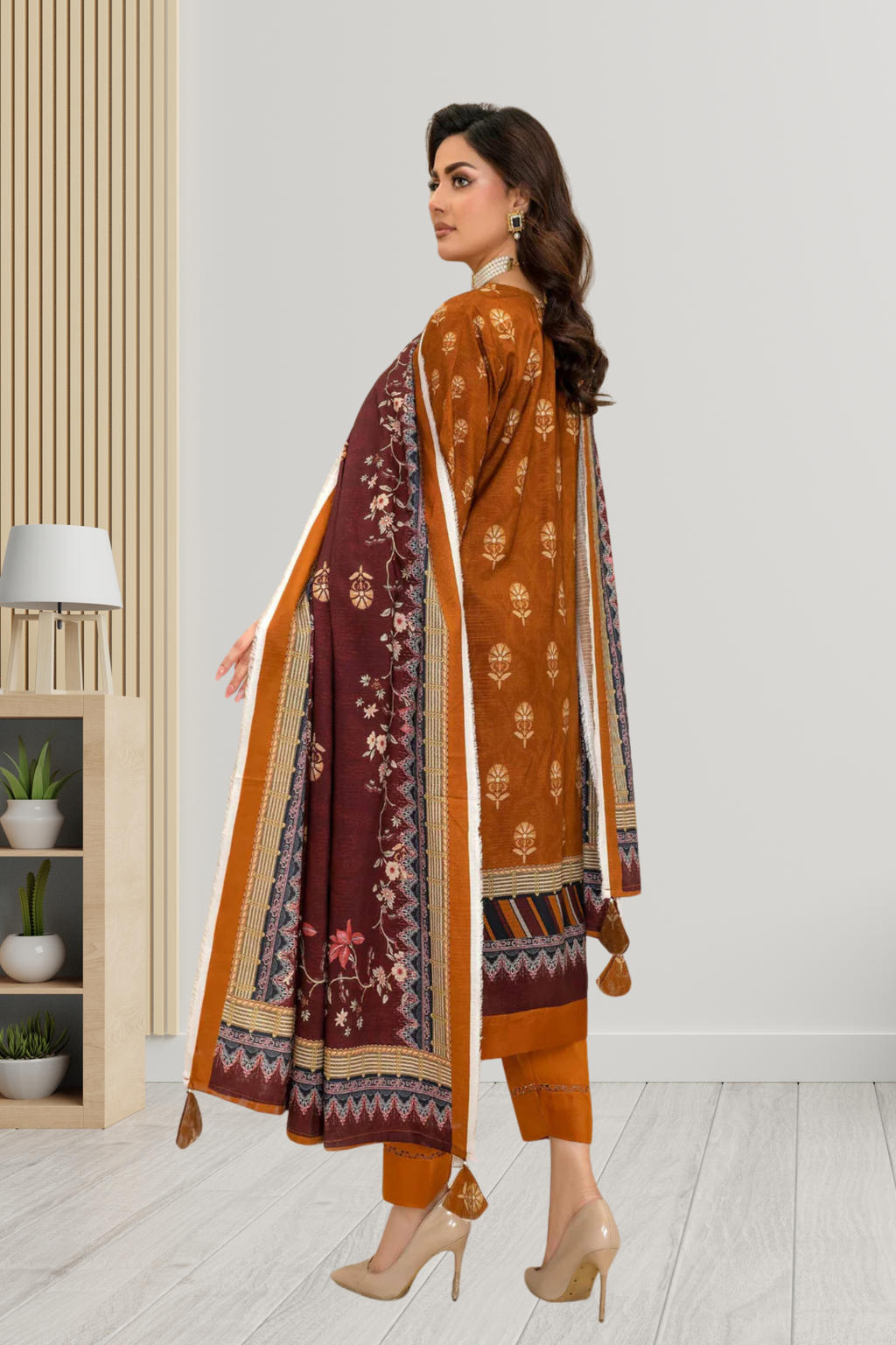 ELÉI VOLUME-05 ELÉI VISCOSE 3PC PRINTED SUIT N.43