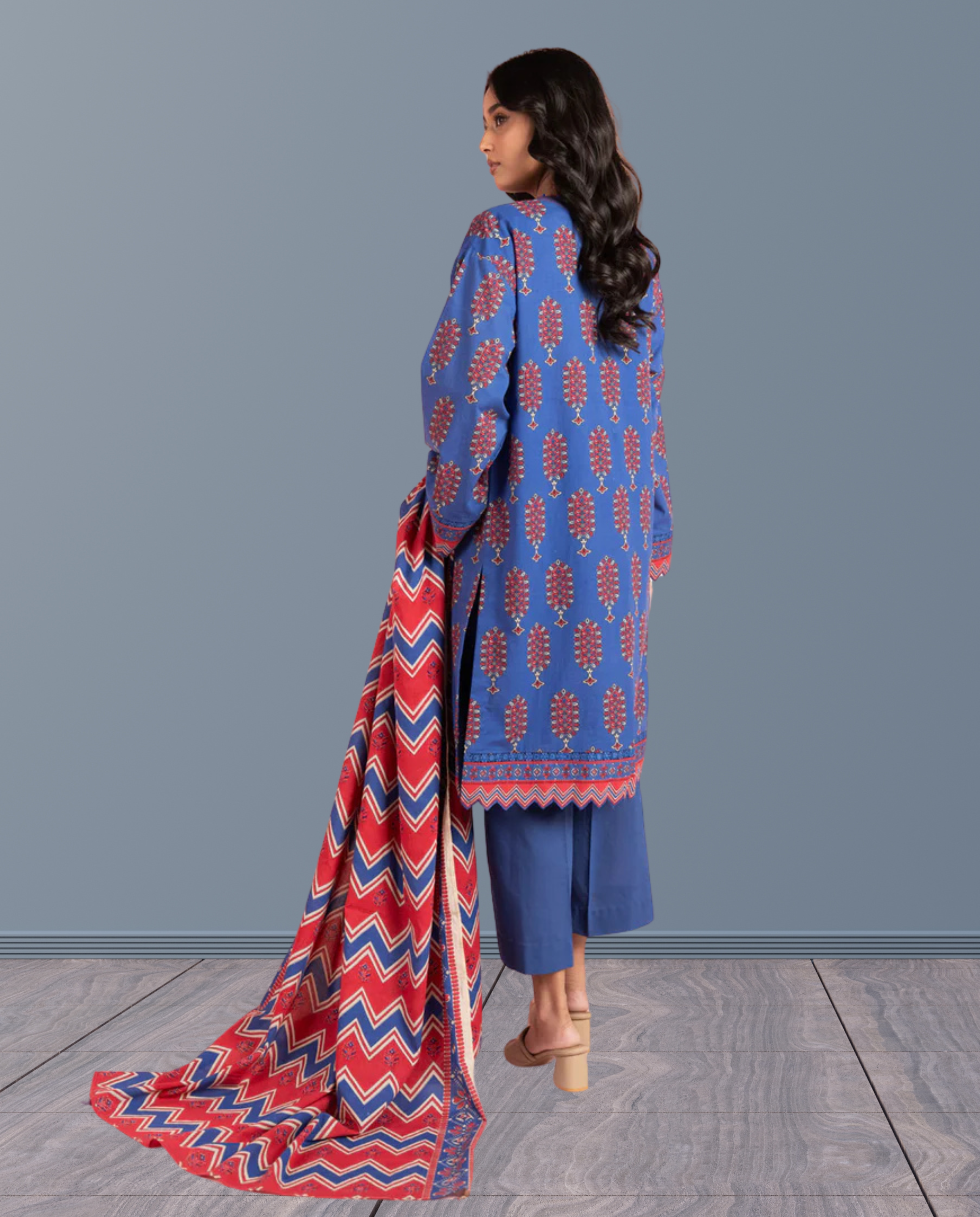 ELÉI VOLUME-04 KHADDAR 3PC PRINTED SUIT K.37
