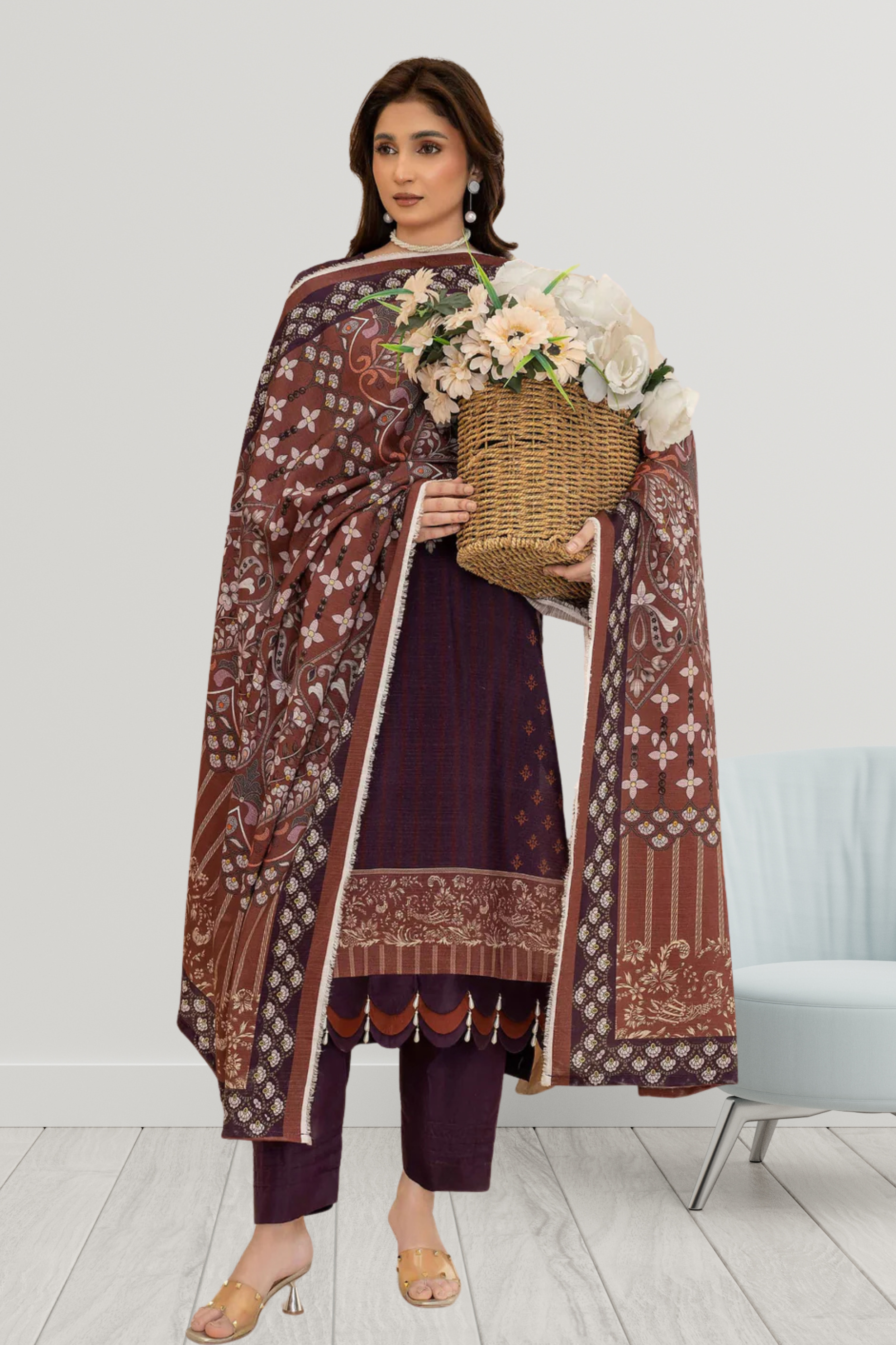 ELÉI VOLUME-05 ELÉI VISCOSE 3PC PRINTED SUIT N.47