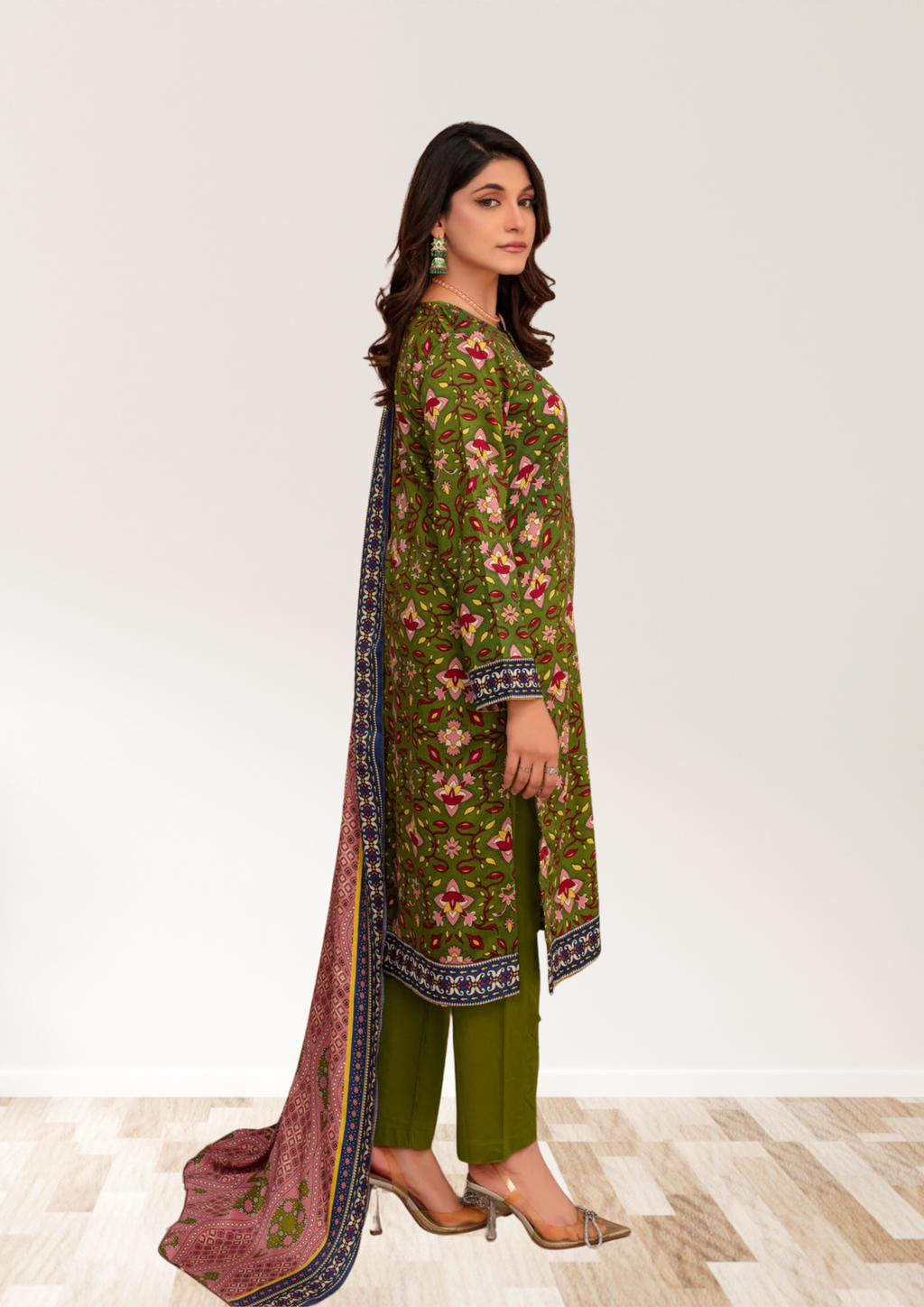 ELÉI VOLUME-03 ELÉI VISCOSE 3PC PRINTED SUIT N.15