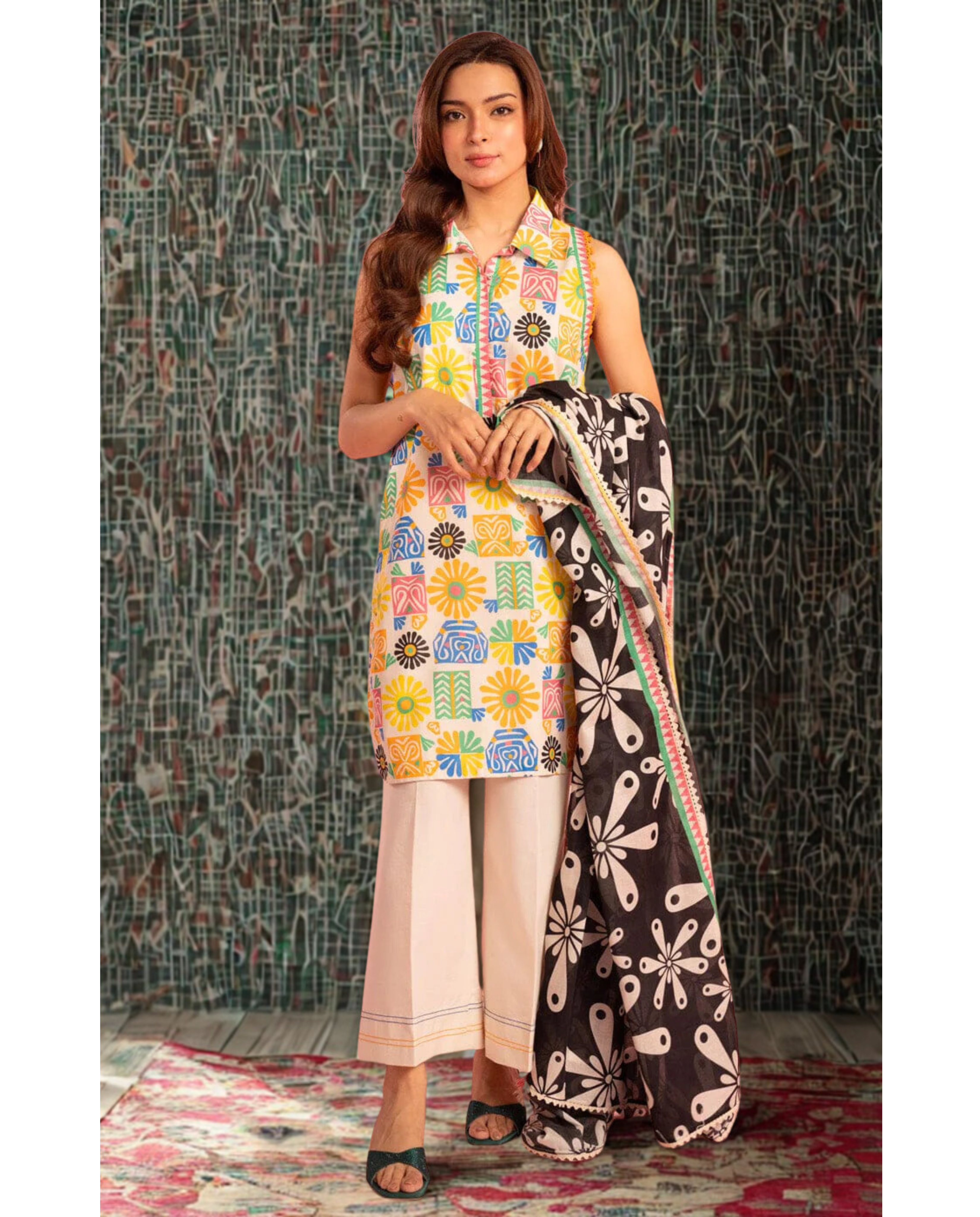 ELÉI VOLUME-04 KHADDAR 3PC PRINTED SUIT K.30