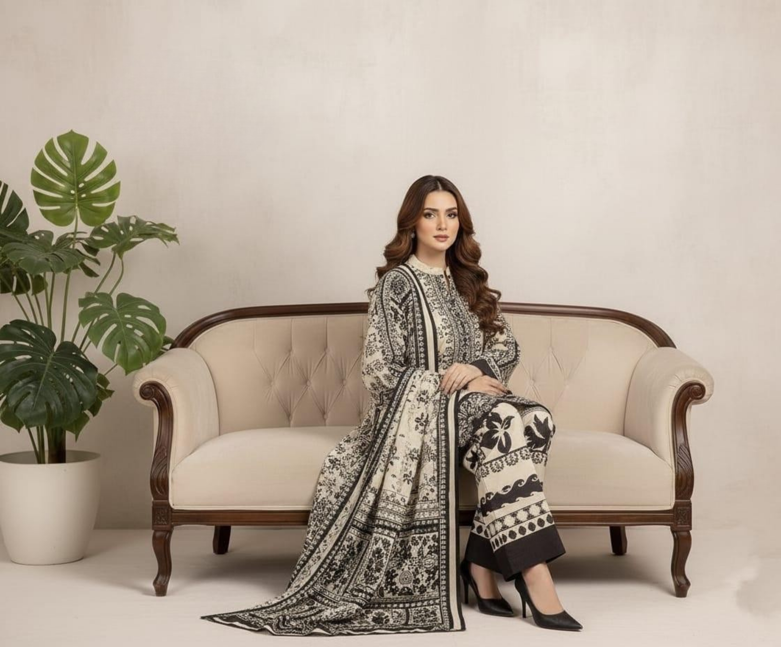ELÉI VOLUME-01 DHANAK 3PC PRINTED SUIT D.01