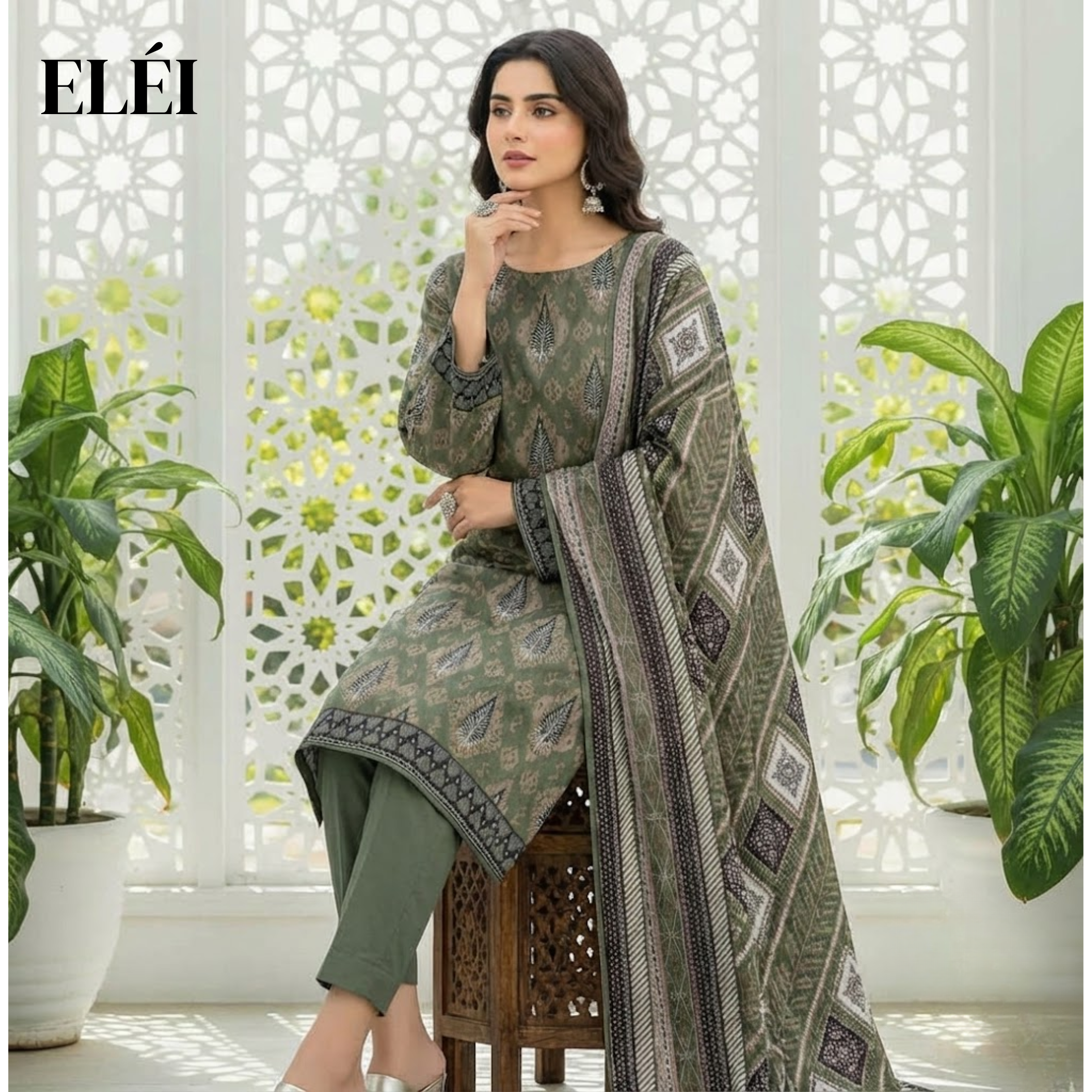 ELÉI VOLUME-06 ELÉI KARANDI 3PC PRINTED SUIT KR.49