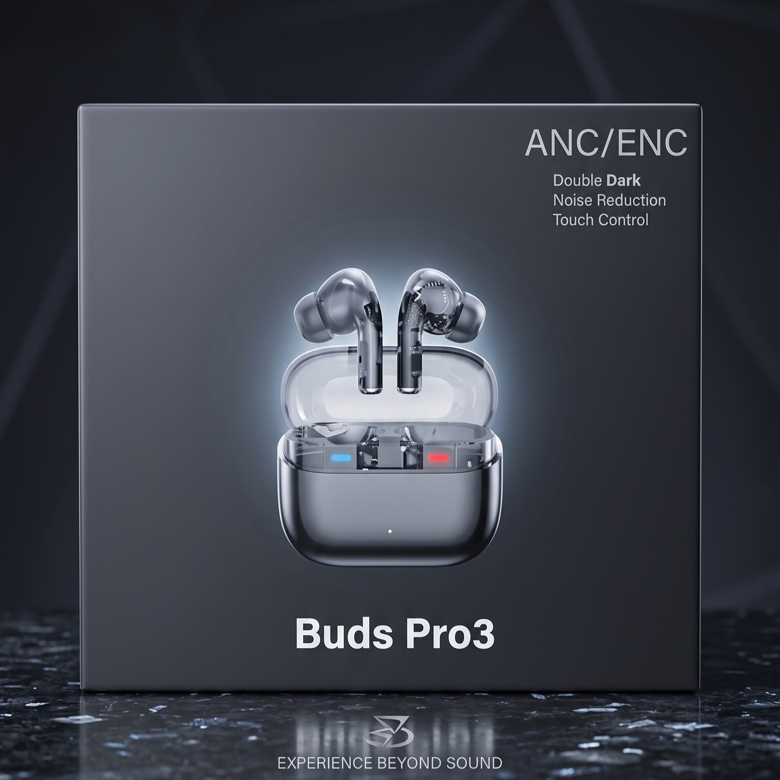 Buds Pro 3: Ultimate Sound, Zero Noise! ANC/ENC Wireless Earbuds 🔥