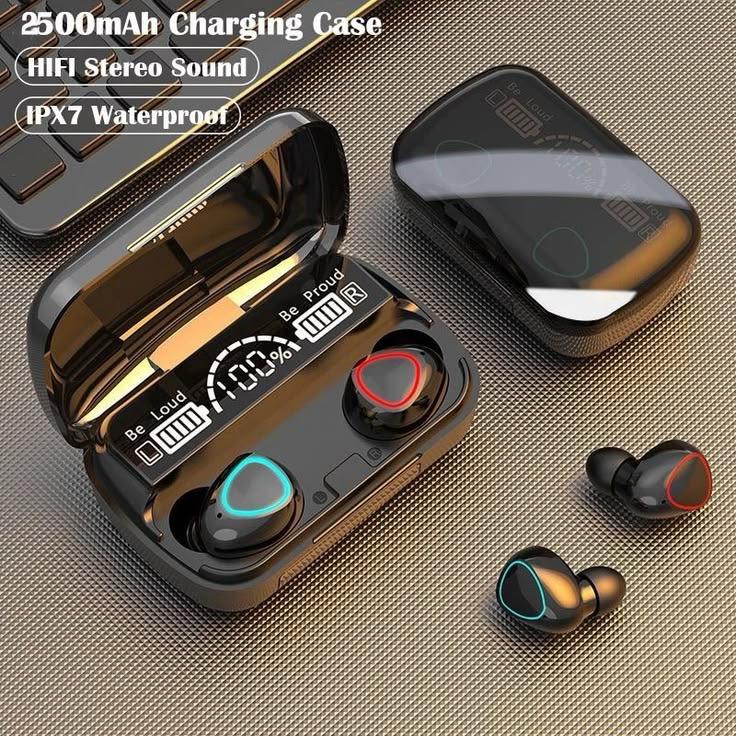 M10 TWS Wireless Earbuds Bluetooth 5.1 – Display charging with Power Bank Feature