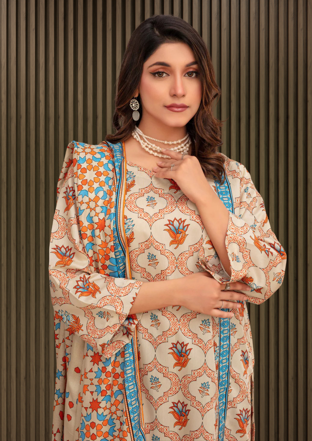 ELÉI VOLUME-03 ELÉI VISCOSE 3PC PRINTED SUIT N.17