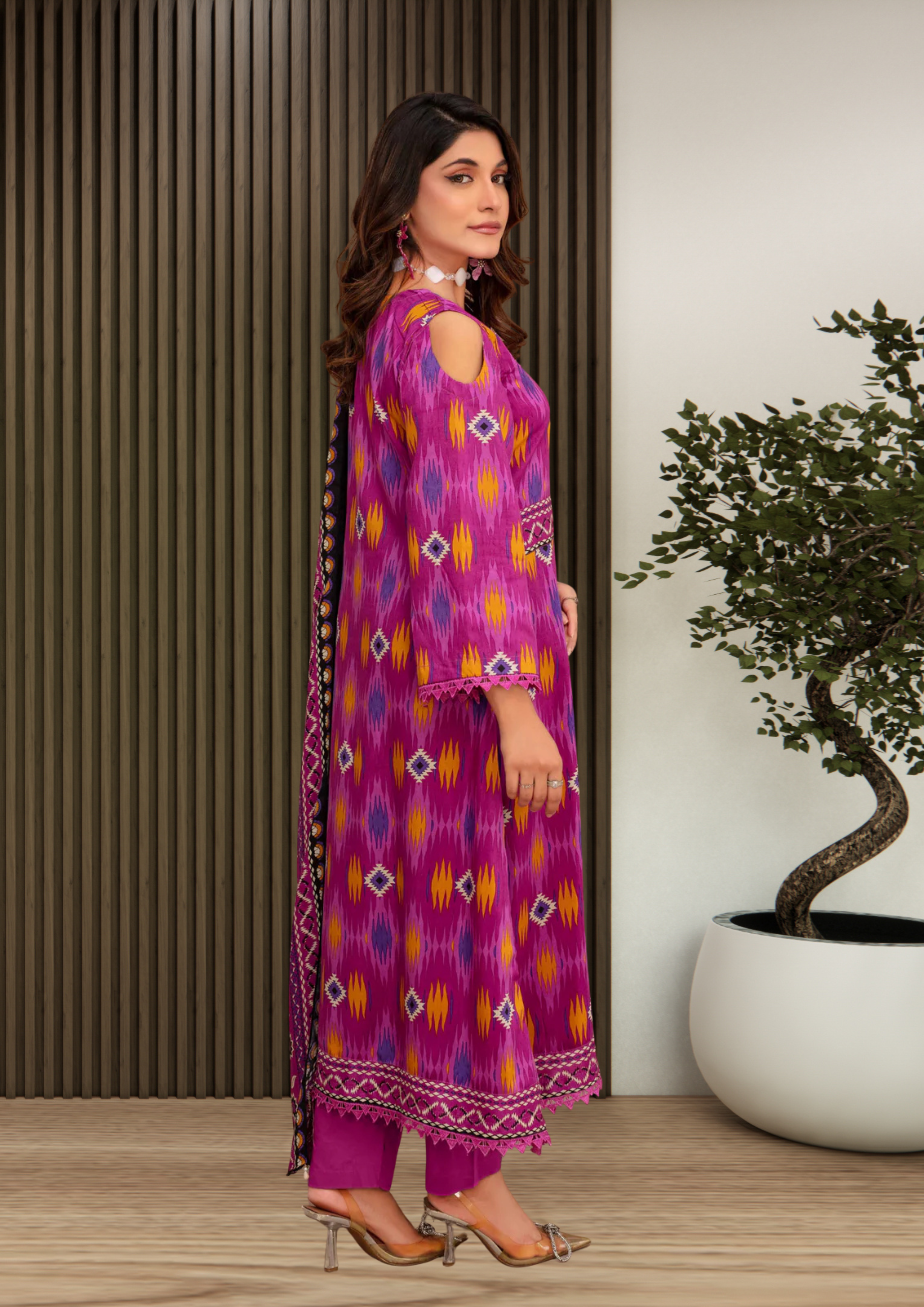 ELÉI VOLUME-03 ELÉI VISCOSE 3PC PRINTED SUIT N.19